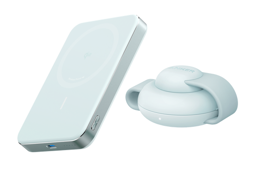 Anker MagGo Power Bank (10K, Slim)+Anker MagGo Wireless Charging Station (3-in-1, Foldable Pad)