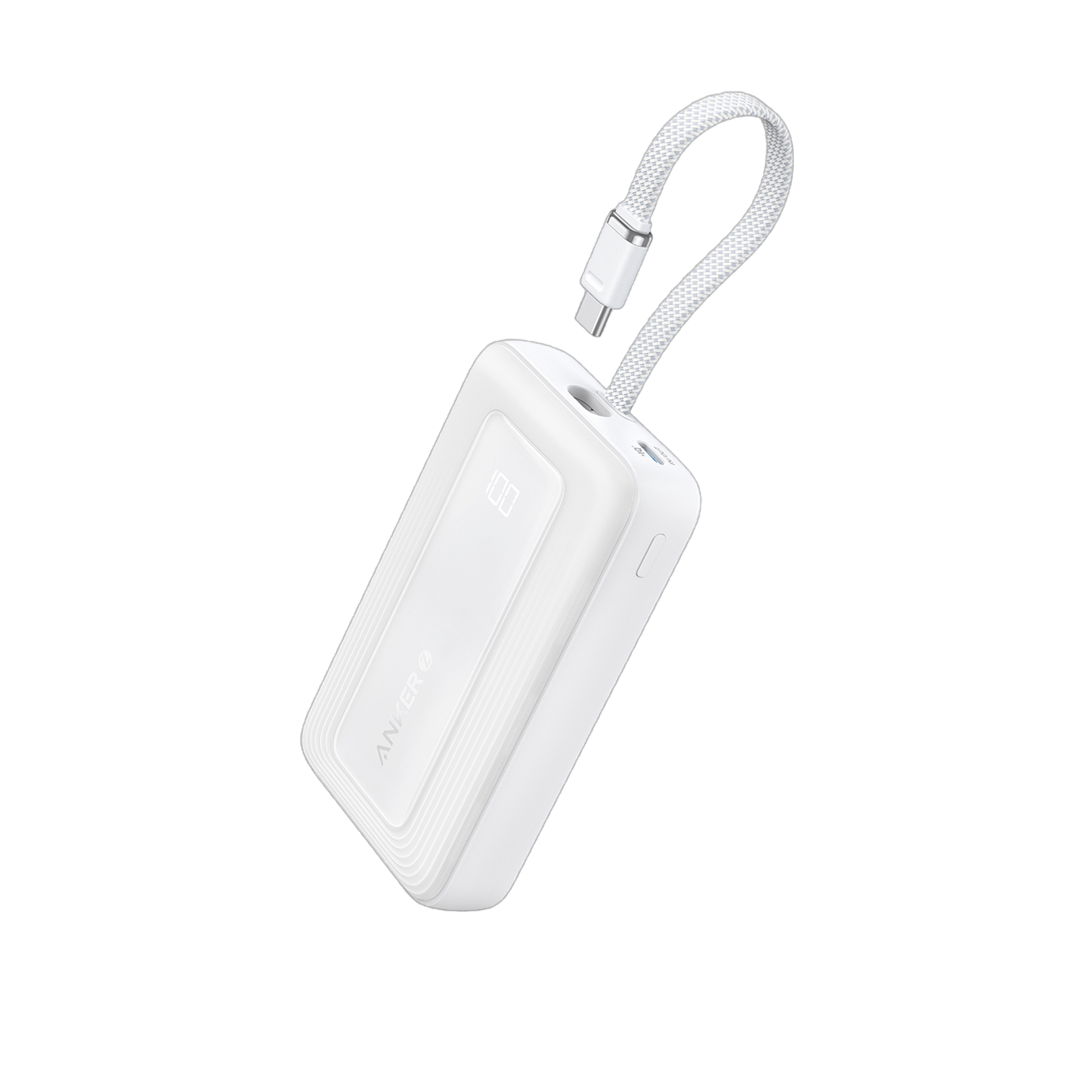 Anker Zolo Power Bank (10K,30W,Built-In USB-C Cable)